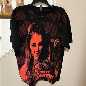 Dr. Britt Baker DMD wrestling all over graphic Black and Red Graphic tee